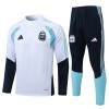 Argentina Trænings Sweatshirt 2026-27 Kvart-Zip Hvid